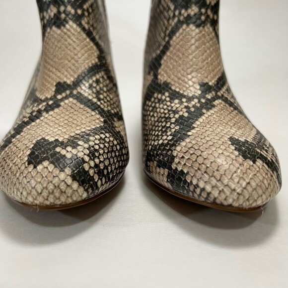 Steven Madden Rockir Snake Skin Ankle Boots Size 8 - Picture 4 of 7